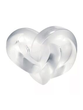 Lalique Clear Crystal Heart Sculpture
